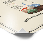 自分のジュラシックのジャー恐竜の誕生日のサインを作る フォトプリント            (角)