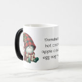 自分のジングルのクリスマスプレド格言を作成 モーフィングマグカップ (正面左)