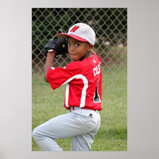 自分のスカスタムポーツプレーヤーの写真ポスターを作成 ポスター (正面)