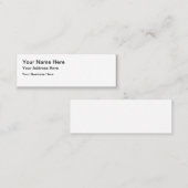 自分のスキニーな名刺を作成 スキニー名刺 (正面/裏面)