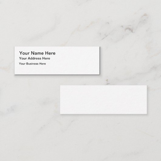 自分のスキニーな名刺を作成 スキニー名刺 (正面/裏面)