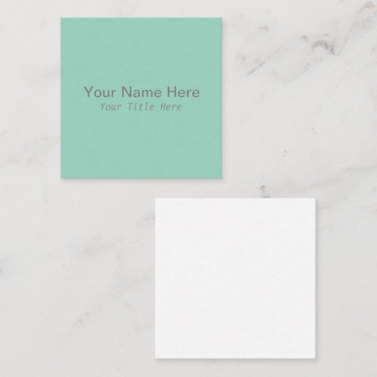 自分のスクエア名刺を作成する スクエア名刺 (正面/裏面)