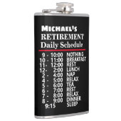 自分のスケジュールおもしろい退職金の作成 フラスク (右)