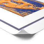 自分のスケッチとコンピュータアートポスター ポスター (角)