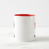 自分のスタイルで生きるアカヤブコクチョウ ツートーンマグカップ (中央)
