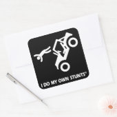 自分のスタントをジープ スクエアシール (封筒)