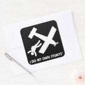 自分のスタントをスカイダイビング スクエアシール (封筒)