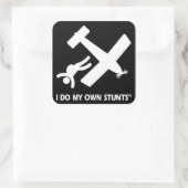 自分のスタントをスカイダイビング スクエアシール (バッグ)