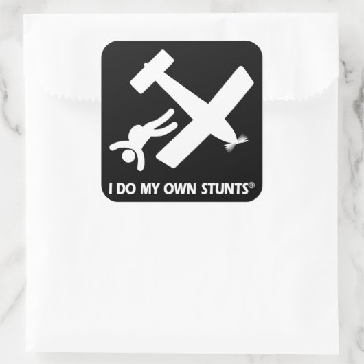 自分のスタントをスカイダイビング スクエアシール (バッグ)