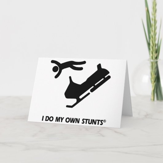 自分のスタントをスノーモービル シーズンカード (正面)