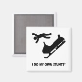 自分のスタントをスノーモービル マグネット (正面/裏面)