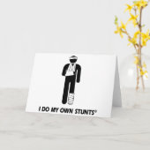 自分のスタントを傷つける カード (黄色い花)