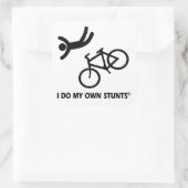 自分のスタントを自転車で走る スクエアシール (バッグ)