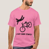 自分のスタントを自転車で走る Tシャツ (正面)