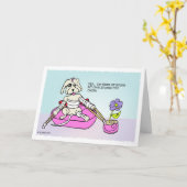 . .自分のスタントドッグアニメが好調 カード (黄色い花)