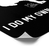 自分のスタントホッケープレーおもしろいヤーをする ポスター (角)