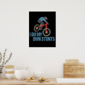 自分のスタントマウンテンサイクリング ポスター (キッチン)