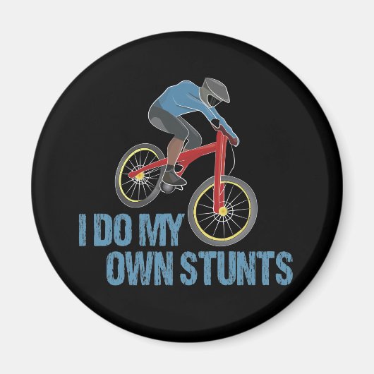 自分のスタントマウンテンサイクリング マグネット (正面)