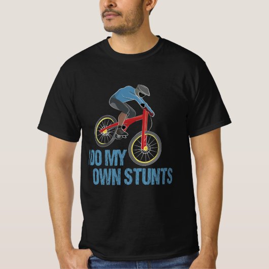 自分のスタントマウンテンサイクリング Tシャツ (正面)