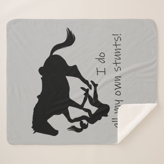 自分のスタント乗馬素晴らしをする シェルパブランケット (正面(横))