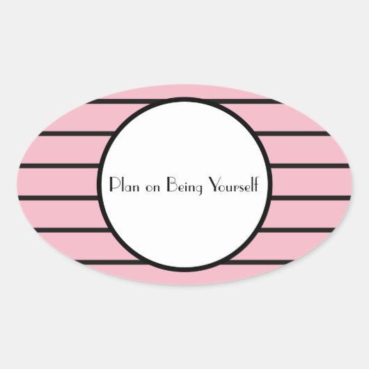自分のステッカーになる予定だ 楕円形シール (正面)