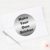 自分のステッカーを作る ラウンドシール (封筒)