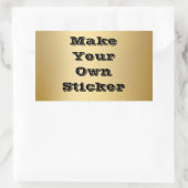 自分のステッカーを作る 長方形シール (バッグ)