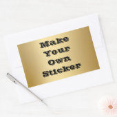 自分のステッカーを作る 長方形シール (封筒)