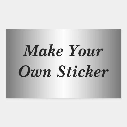 自分のステッカーを作る 長方形シール (正面)