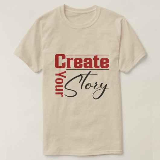 自分のストーリーを創るTシャツ Tシャツ (デザイン正面)