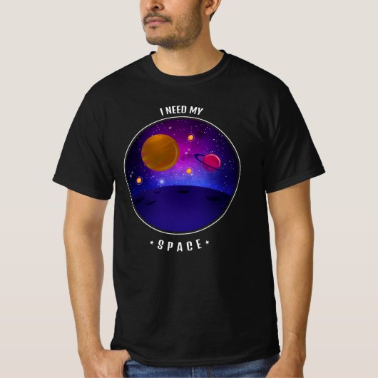 自分のスペースが必要 Tシャツ (正面)