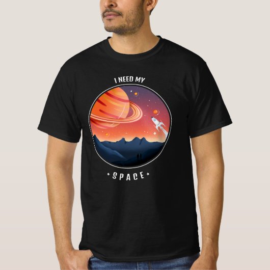 自分のスペースが必要 Tシャツ (正面)
