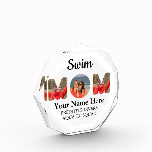 自分のスポーツママ写真コラージュのママを作成する フォトブロック (左)