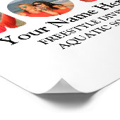 自分のスポーツママ写真コラージュのママを作成する ポスター (角)