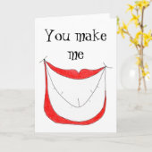 自分のスマイルの挨拶 カード (黄色い花)