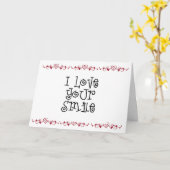 自分のスマイルを愛す与える"私" カード (黄色い花)