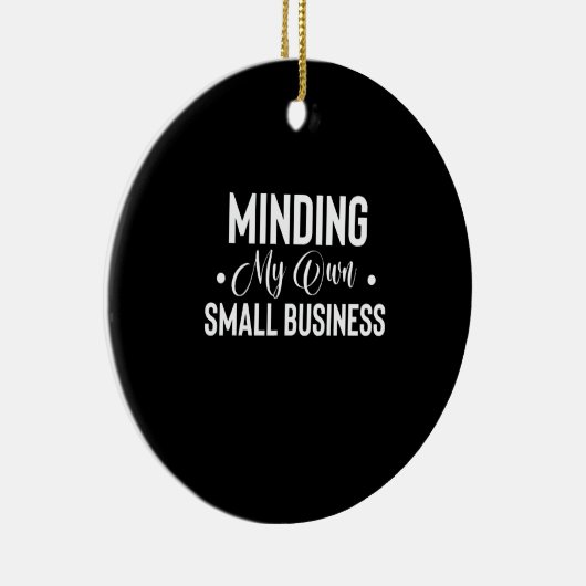 自分のスモールビジネスのおもしろい起業家 セラミックオーナメント (右)