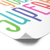 自分のスーパーヒーローになれ、感動的引用文 ポスター (角)