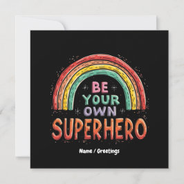 自分のスーパーヒーロー感動的になカラフルる 招待状