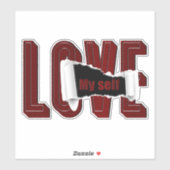 自分のセルフステッカーを愛する シール (シート)