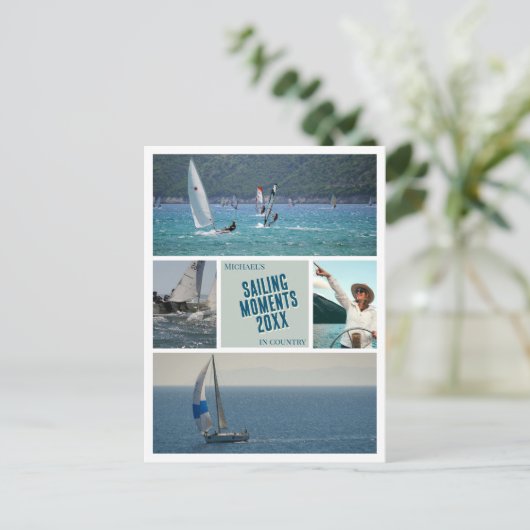 自分のセーリング写真はがきを作成する ポストカード (スタンド正面)