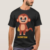 自分のチンパンジーのチャンピオンを作る Tシャツ (正面)