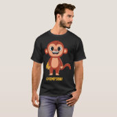 自分のチンパンジーのチャンピオンを作る Tシャツ (正面フル)