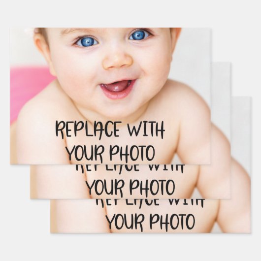 自分のテンプレートを作パーソナライズされたる ラッピングペーパーシート (セット)