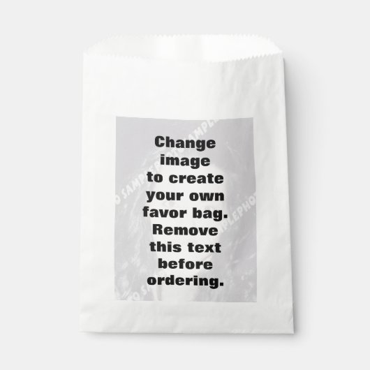 自分のテンプレート写真をパーソナライズされた作成する フェイバーバッグ (正面)