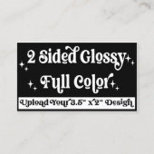 自分のデザインをアップロードカスタム（両面） 名刺 (裏面)