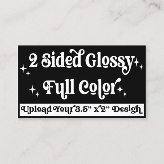 自分のデザインをアップロードカスタム（両面） 名刺 (裏面)