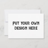 自分のデザイン気に指示カードを置く サンキューカード (正面)