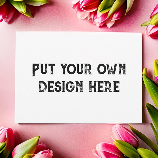 自分のデザイン気に指示カードを置く サンキューカード