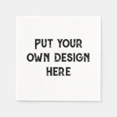 自分のデザイン スタンダードカクテルナプキン (正面)